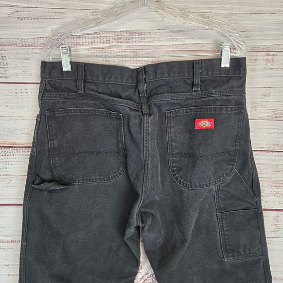 Dickies Mens Black Jeans Fits 34X30 Classic Rugged Outdoor Heavy Denim Cabin - Picture 5 of 12